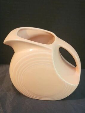 Fiesta Peach Ceramic Disc Pitcher